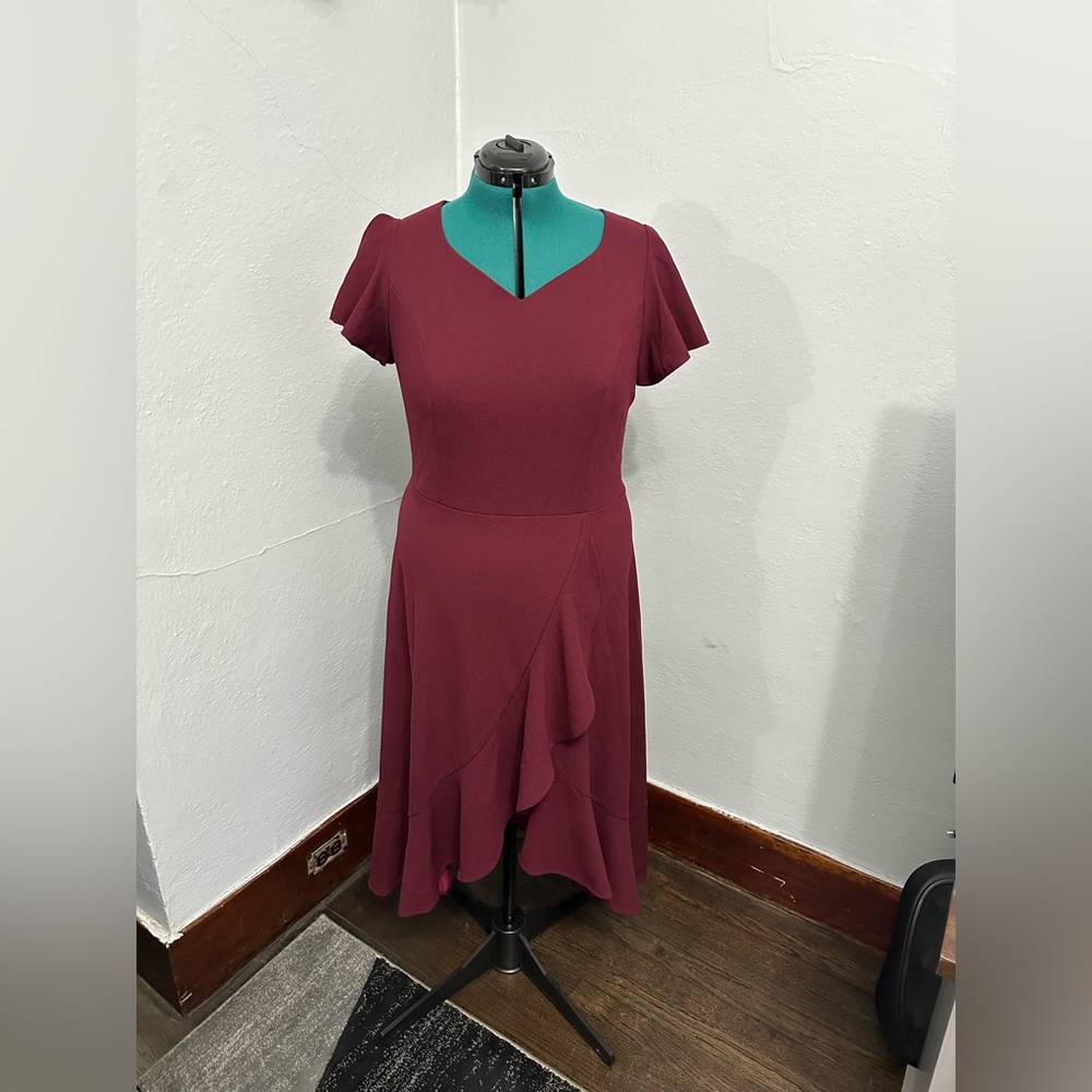 HR Homrain Red Evening Dress